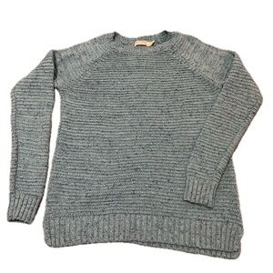 Light Blue Sweater With Subtle Metallic Sparkles